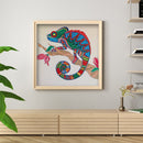 5D DIY Diamond Painted chameleon Partial Special Rhinestone Set