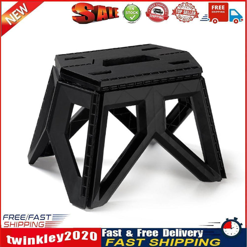 Outdoor Portable Folding Stool Camping Stools for Adults Children (Black) Newly