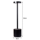 Simple Desk Lamp 3-Gear Touch Dimmable Eye Protection Night Light (Black) Newly