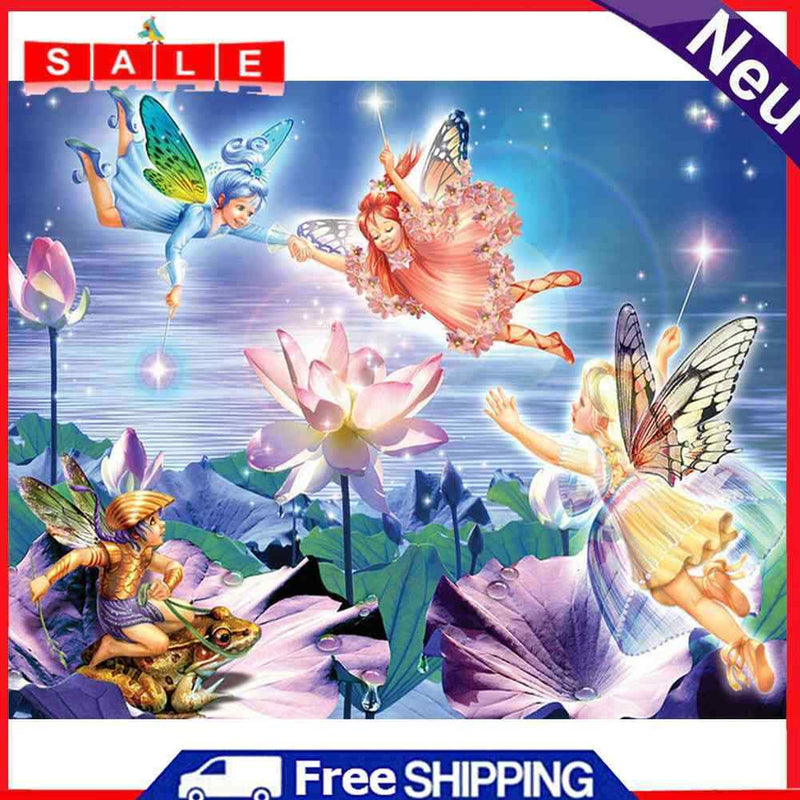 Elf Party Oil Paint By Numbers Drawing DIY Picture for Adults Children Wall Art