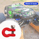 8pcs for 1/24 Axial SCX24 RC Crawler Car Metal Bumper D-ring Tow Hooks Red