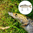 10cm 17g Topwater Fishing Lures Crankbait Artificial 6 Segments Hard Bait Tackle