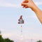 2pcs Crystal Wind Chimes Diamond Hanging Light Catcher Home Decor (ZH012)