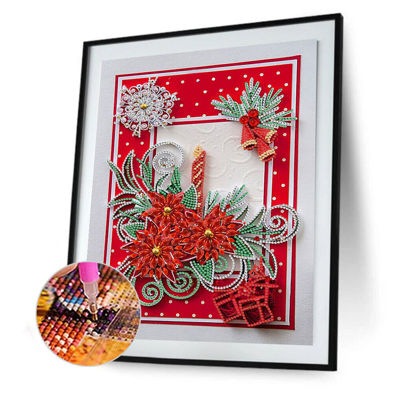 Partial Special Shape Drill Diamond Painting Flower Rhinestone Draw (HB173