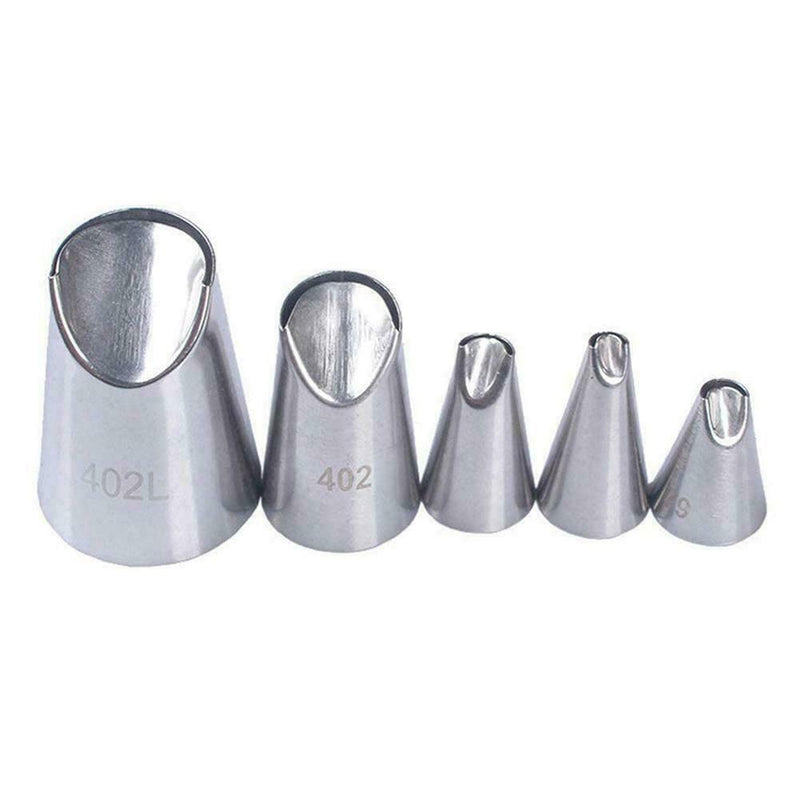 5Pcs/Set Russian Flower Icing Piping Nozzles Tip Pastry Cake DIY Tool F3T4