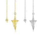 Spiral Cone Pattern Amulet Pyramid Pendule Reiki Healing Reiki Pendulum Pendant