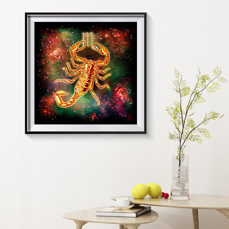 5D DIY Diamond Painting Abstract Scorpio Full Round Drill Mosaic Picture
