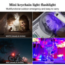 Mini LED EDC Flashlight Fishing Camping Emergency Keychain Lights (White) Newly