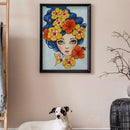 Big Eye Girl DIY Mosaic Rhinestone Picture Full Round Drill Diamond Paintin