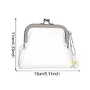 Coin Purse Transparent  Purse Storage Bag Mini Mouth Clip Bag Buckle Coin Bag