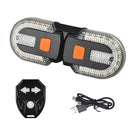 Fahrrad Blinker USB Wasserdichtes Highlight LED Warnlicht Kabellos Fernbedienung