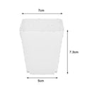 Strong White Plastic Square Plant Flower Pot Planter X5 K2V4 S4X1 Growing O8S8