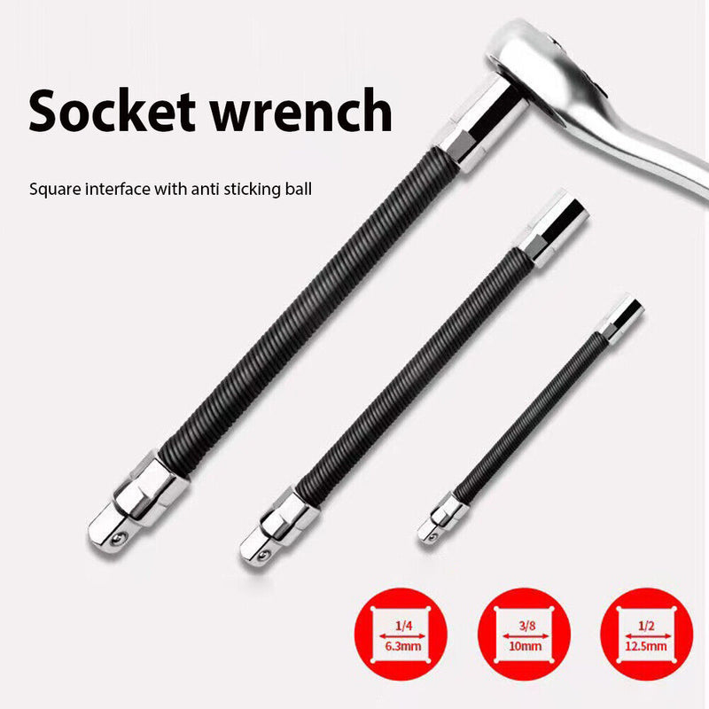 Electric Wrench Sleeve Flexible Shaft Universal Extension Rod (1/2 inch) Newly