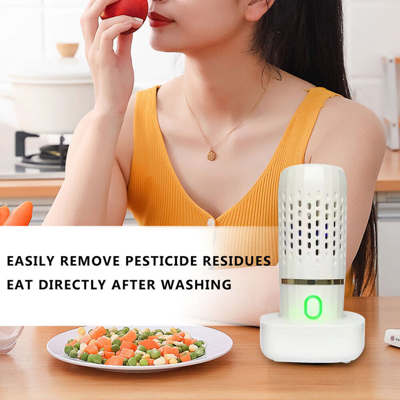 Portable Fruit Vegetable Washing Machine USB Remove Reside Residue Purifier