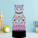 DIY Special Shaped Diamond Painting Cat LED Light Cross Stitch Embroidery L