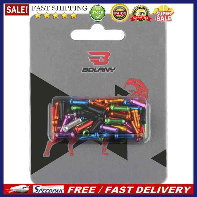 50pcs Aluminum Bike Bicycle Brake Shifter Inner Cable Wire Tips Crimps End