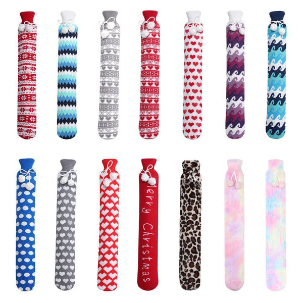 Warmies Hot Water Bottle Hot Water Bag with Soft Removable Cover Extra Long