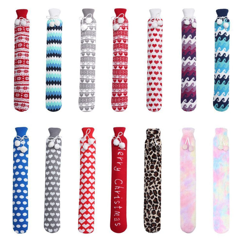 Warmies Hot Water Bottle Hot Water Bag with Soft Removable Cover Extra Long