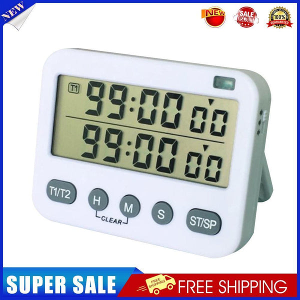 LCD Digital Screen Kitchen Timer Cooking Count Up Countdown Alarm Clock