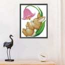 14CT Rabbit DIY Counted Cross Stitch Kit Eco-friendly Thread Needlework