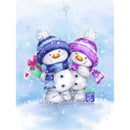 Snowman 5D DIY Diamond Painting Kits Full Round Drill Wall Decor Craft (A5724