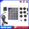 5W 5V Solar Fountain Pump with 9 Nozzles Solar Water Pumps Kit for Garden
