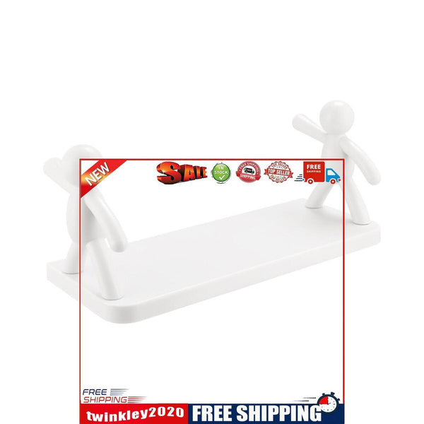 Floating Wall Shelf - Punch-Free Hanging Holder Rack for Kitchen Bathroom
