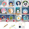 DIY Crafts Poke Embroidery Kit Embroidery Hoop Needle Punch Cross Stitch Kit