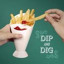 Assorted French Fry Cone Dipping Cup Sauce Storage Dish Plates Snack Bowl Chips