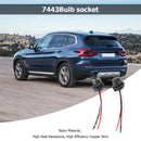 2pcs T20 7443 Car Bulb Holder Lamp Socket Adapter LED Side Light Connector Newly