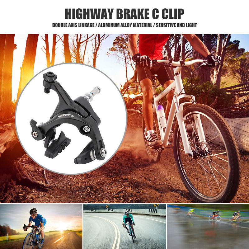 Aluminum Road Bicycle C Brake Caliper Bike Front Rear Brake Handles (Front)