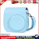 PU Leather Bag Case w/ Adjustable Shoulder Strap for Instax Mini 11 (Blue) Newly