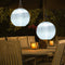 30cm 12 inch Waterproof Lantern Solar Nylon Cloth Hang Festival Lights (A) Newly