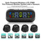 Wireless Solar TPMS LCD Car Tire Pressure Monitoring System + 4 External Sensors