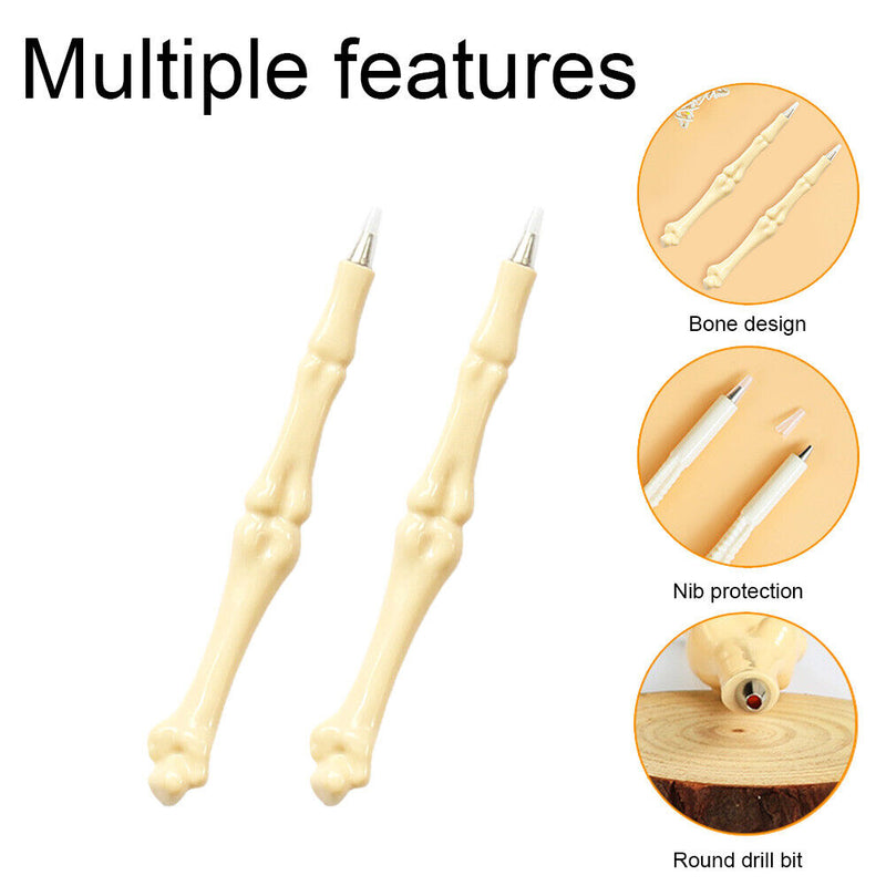 Bone Shape Diamond Painting Pen Round Tip Point Drills Pens DIY Tool (02Y) Newly