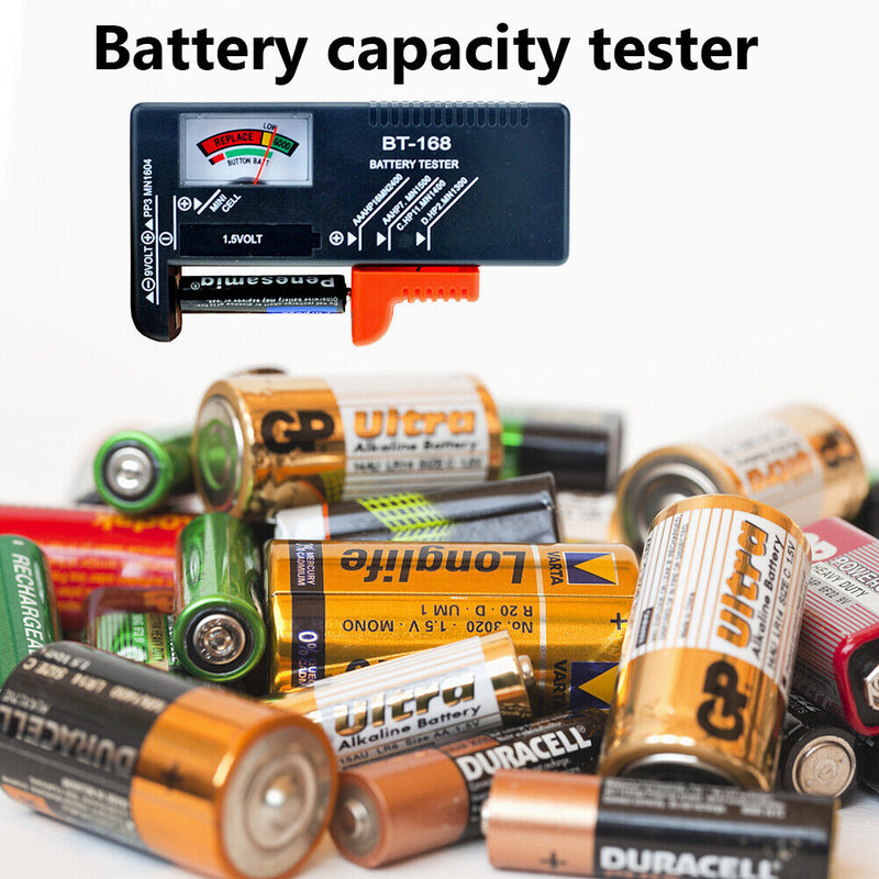 BT-168 Battery Capacity Tester Load Check AAA 9V 1.5V Button Cell Diagnosti