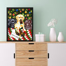Diamond Painting 5D DIY Christmas Dog Full Round Drill Rhinestone Picture