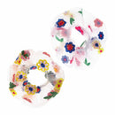 Headwear Elastic Hair Bands Korea Chic Embroidery Flower Transparent Net Yarn