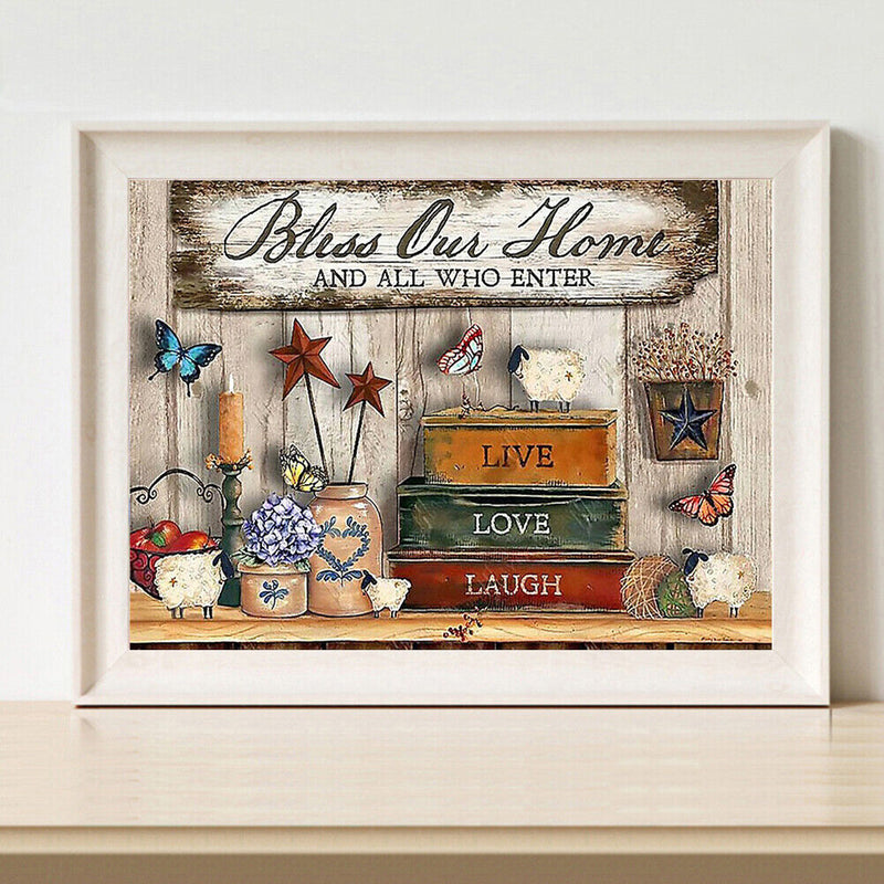 DIY Calligraphy Abstract Oil Paint by Numbers Hand Painted Acrylic Picture De