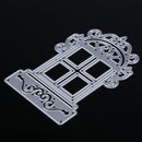 1pcs Stencil Retro Windows Carbon Steel Cut Dies Stencils for DIY Scrap