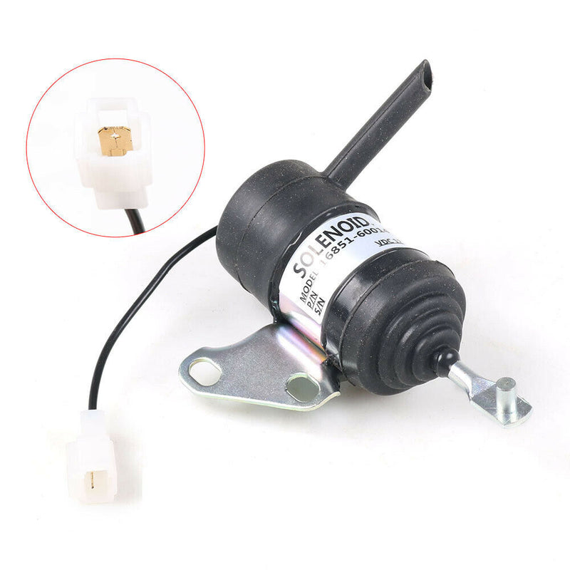 Fuel Shut Off Solenoid 16851-60014 for Kubota RTV900R RTV900S RTV900T RTV900W