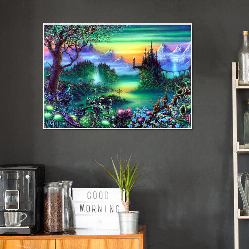Mountain Scenery Diamond Painting Full Drill Square Rhinestone Embroidery C