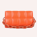 Women PU Leather Crossbody Bag Female Solid Color Small Designer Clutch Bag