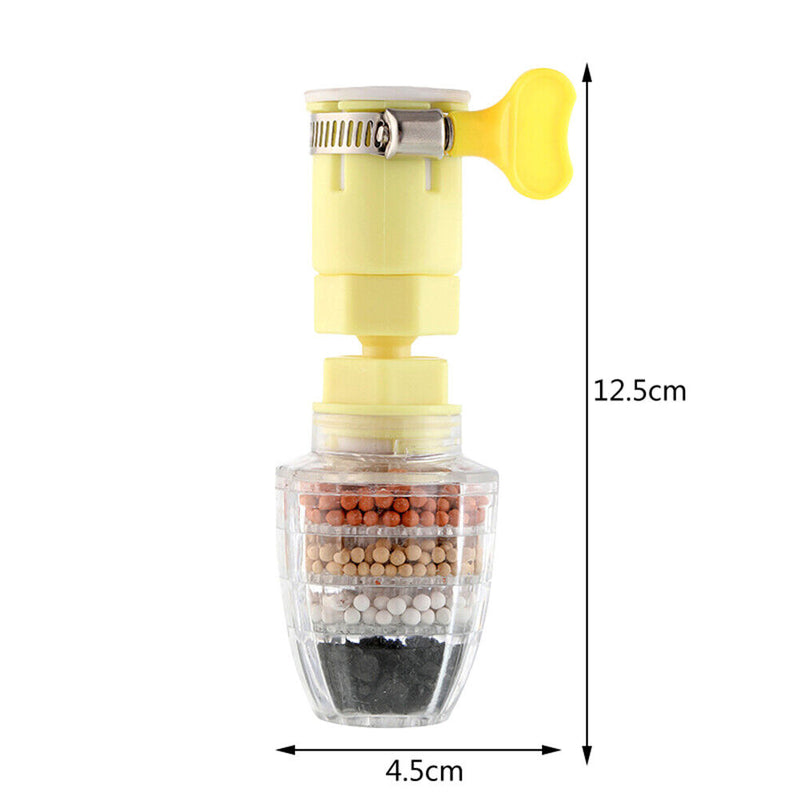 Kitchen Faucet Spouts Sprayer Shower Tap Water Filter Purifier (Yellow) Newly