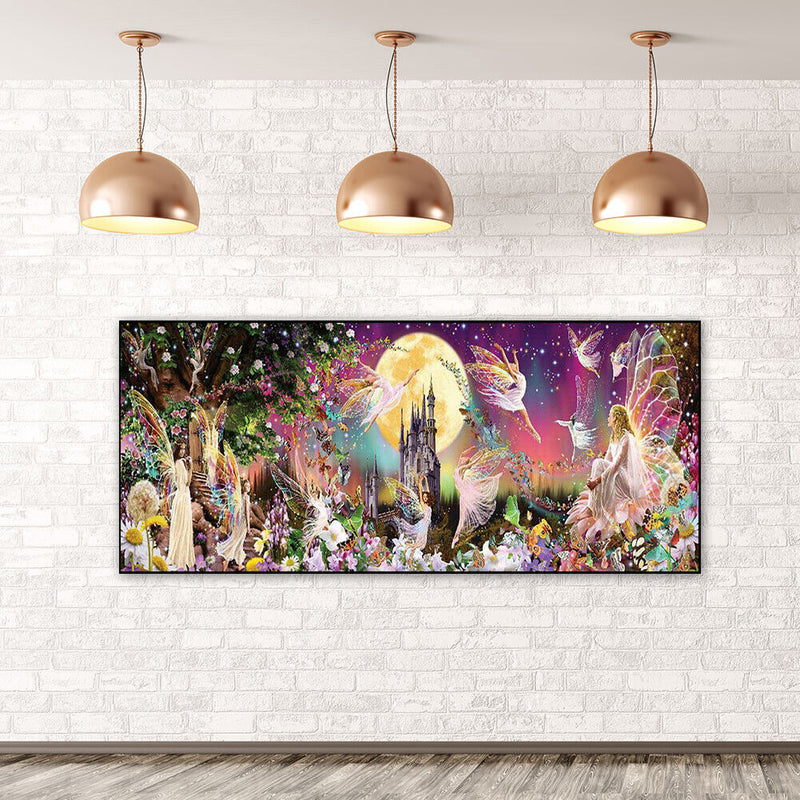 Butterfly Elves Oil Paint By Numbers Kits Canvas DIY Hand Painted Wall Picture