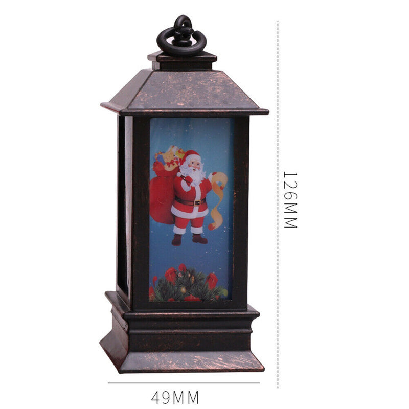 Merry Christmas LED Lantern Light Fairy Lighting Craft Xmas Tree Pendant Hanging