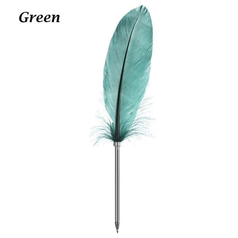Stationery Smooth Colorful Feather Pen Signature Ballpoint Pens Writing Tool