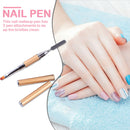 Double-Ended Nail Pen Poly Nail Gel Flower Brush Picker Manicure Tools 2 in