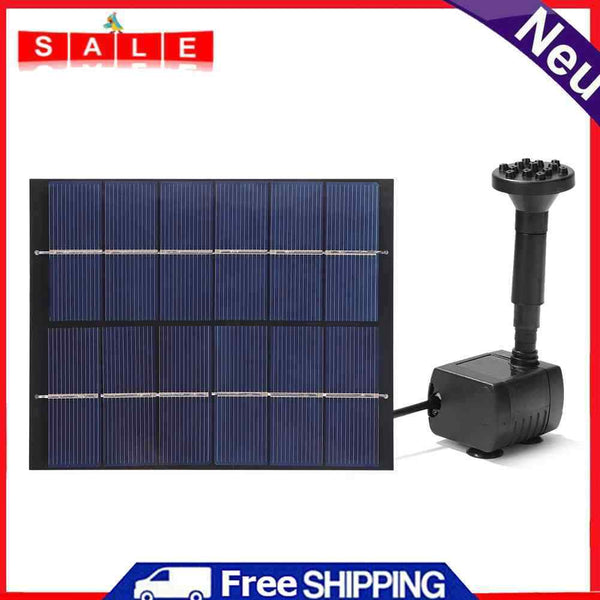 Solar Power Submersible Fountain Water Pump Kit for Garden Pool Pond Decoration