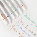 Paint Pen Stationery Gel Pen Color Marker Fluorescent Pen Set Double Line Pen